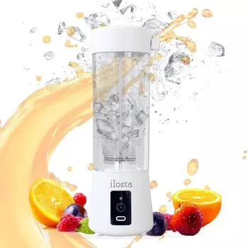 Соковыжималка ilosta с 6 лезвиями, которая может измельчать лед от Smoothie Моющаяся водонепроницаемая компактная рецепт приготовления смузи высокая скорость вращения безопасная большая емкость запланирована