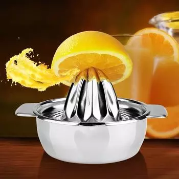 Соковыжималка из нержавеющей стали для лимона и апельсина, ручная соковыжималка для кухни