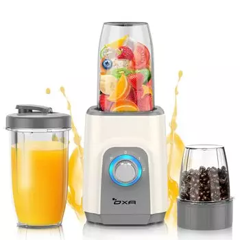 Соковыжималка OXA, миксер, смузи, многоцелевой, 3 бутылки, кофемолка, 6 лезвий, 450 Вт, высокая мощность, высокая скорость вращения, легко измельчает лед, легко моется водой