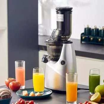 Соковыжималки, 3,2-дюймовая самозагрузочная шнековая соковыжималка, подходящая для целых фруктов и овощей, электрические соковыжималки холодного отжима us серебряный