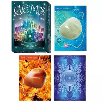 Сокровища Лили [A1002] - карточная игра, вдохновленная «Драгоценными камнями» (оракулы) - 13. 5x10x3см