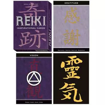 Сокровища Лили [A1273] - Фиолетовая карточная игра, вдохновленная Рейки (оракулы) - 13. 5x10x3см