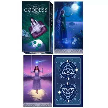 Сокровища Лили [A2124] - Таро Создателя «Тройная Богиня» - 12x7x3 см