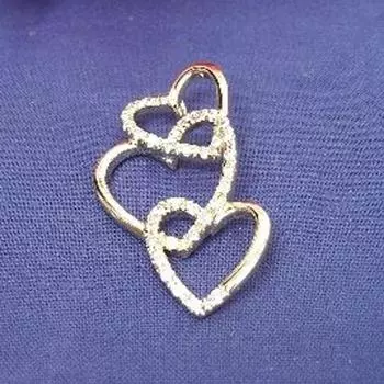 Сокровища Лили [B9597] - Позолоченная подвеска Love Echo из белого золота