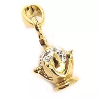 Сокровища Лили [D4619] - Позолоченный кулон Корона