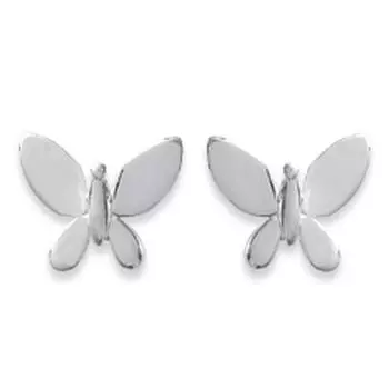 Сокровища Лили [D7286] - Серебряные серьги Butterflies - 6x9 мм