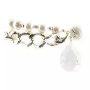 Сокровища Лили [E3169] - Белый браслет Сисси