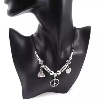 Сокровища Лили [F1728] - Серебряное дизайнерское ожерелье «Килиманджаро»