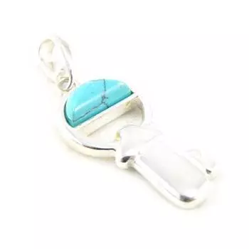 Сокровища Лили [F9899] - Серебряный кулон «Ключ к знаниям»