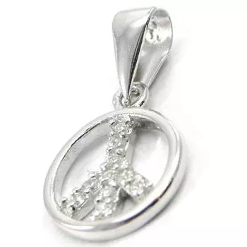 Сокровища Лили [I3746] - Серебряный кулон Мир