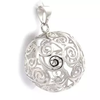 Сокровища Лили [K0155] - Серебряный кулон Кармен