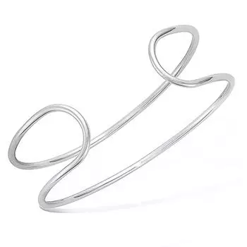 Сокровища Лили [M6182] - Серебряный браслет Хореография (с родиевым покрытием) - 23 мм