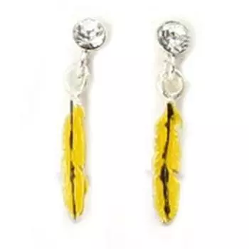 Сокровища Лили [R3310] - Серебряные серьги Cheyennes - 20x3 мм