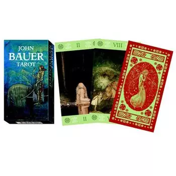 Сокровища лилии [A1294] - Таро Создателя Джон Бауэр синий - 12x7x3 см