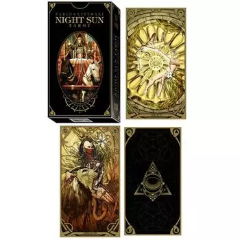 Сокровища лилии [A1309] - Чёрное Таро Создателя «Ночное Солнце» - 12x7x3 см