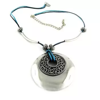 Сокровища лилии [D8913] - Ожерелье Kim бирюзовое