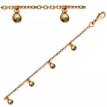 Сокровища Лилии [G7816] - Позолоченное ожерелье Хореографические шары , золото - 45 см 4 мм
