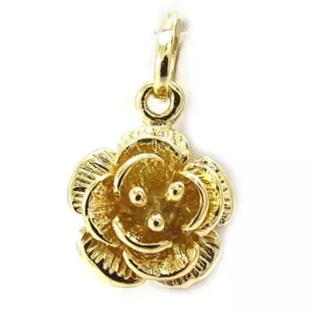 Сокровища лилии [K4621] - Позолоченный кулон Флора