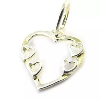 Сокровища лилии [M7105] - Серебряный кулон Любовь