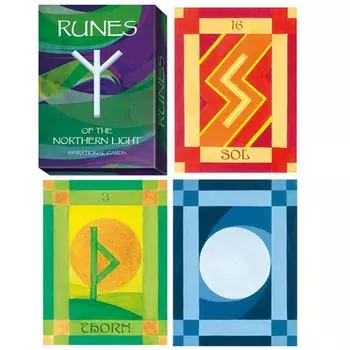 Сокровища лилии [Q9799] - разноцветная карточная игра «Руны» - 13,5x10x3 см