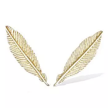 Сокровища Лилии [R4215] - Позолоченные пряжки Клеопатра золото - 20x5 мм