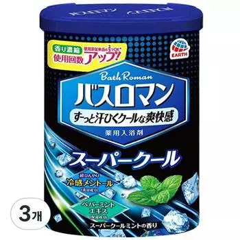 Соль для ванн Bathroman Super Cool, 600 г, 3 шт.