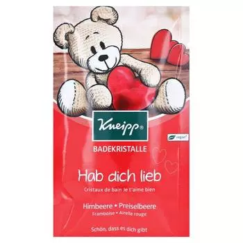Соль для ванн Kneipp Crystal, соль для ванн с ароматом малины, 60 г