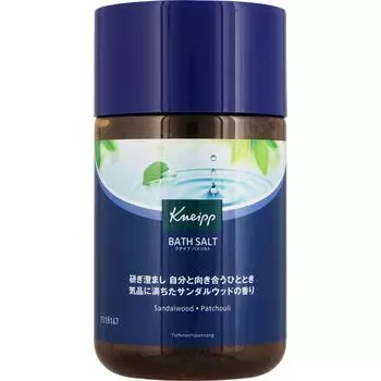 Соль для ванн Kneipp с ароматом сандалового дерева, 850 г, высокоэффективный порошок, высокоэффективный. Для использования насыпьте один колпачок соли для ванн. (приблизительно. 40г-50г) в ванну с водой