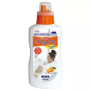 Соль для ванны Body Clean для всего тела, экономящая время, освежающий аромат апельсина, 500 мл белый
