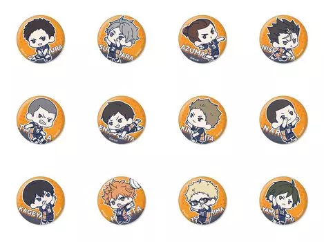 SOL International Trading Can Badge Karasuno 56mm BOX Haikyu!! Wachatto!