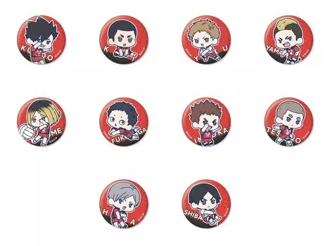SOL International Trading Can Badge Nekoma 56mm BOX Haikyu!! Wachatto!