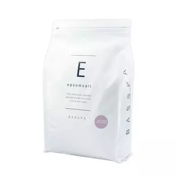 Соль Эпсома BASSPA, 10 ароматов на выбор, соль для ванн с сульфатом магния, мерная ложка в комплекте (3 кг, Лаванда) белый