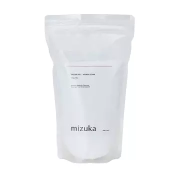 Соль Эпсома Mizuka 1 кг Соль для ванн с сульфатом магния, масляный аромат (Уход за женщинами) Герань/Майоран/Пальмароза/Мускатный шалфей/Юдзу/Нероли/Бергамот/Эссенциальные масла