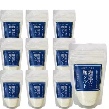 Соль Кодзи Соль Кодзи 150 г Приправа Кодзи Произведено компанией Kojiya Здоровое питание Легкое приготовление пищи Префектура Иватэ, Хатимантай, (Набор 10)