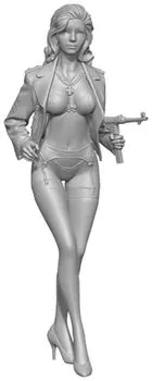 Sol Model Linda wearing officer uniform Resin kit MM430 1/16