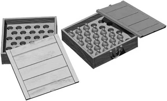 Sol Model Вторая мировая война немецкая армия M39 транспортный ящик набор смоляной набор MM423 1/16 граната в форме яйца/дерево