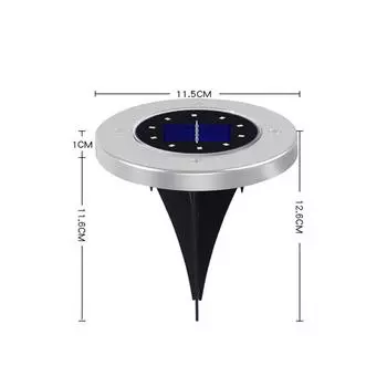 Solar 8 16 20 LED Ground Disk Light Outdoor Garden Buried Underground Spotlight For athway Garden Yard Lawn Walkway Driveway