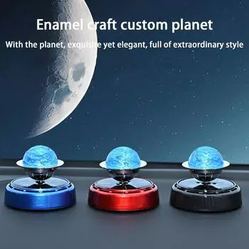 Solar Car Air Freshener Planet Scent Diffuser Car Perfume Decoration Odor Eliminator Car Fragrance For Car Interior Decoration чёрный