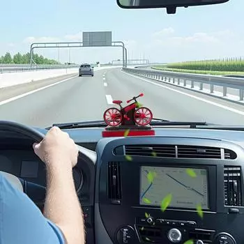 Solar Car Air Freshener Solar Rotating Car Air Fresheners Cycle Design Car Fragrance Car Solar Air Fresheners Rotating белый