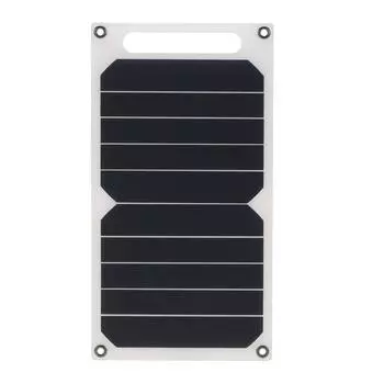 Solar Charger 10W Portable Ultra Thin Monocrystalline Silicon Solar Panel 5V USB Ports for iPhone 6s/6/Plus iPad Galaxy S6/S7/Ed