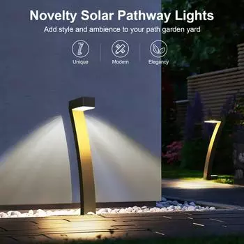 Solar Courtyard L-Shaped LED Garden Light for Outdoor Landscapes Solar Courtyard Light