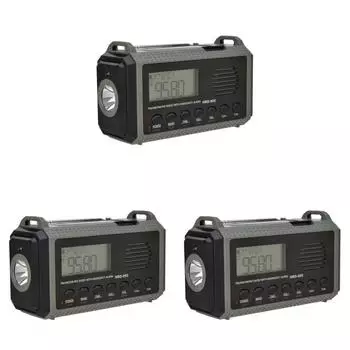 Solar-Handkurbel AM FM SW NOAA Notfall-Wetterradio fr das berleben im Freien