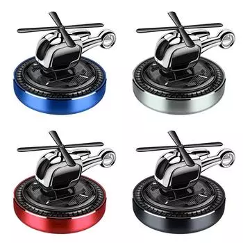 Solar Helicopter Car Air Freshener Interior Accessories Decoration Propeller Rotating Auto Flavoring Perfume Diffuser Supplies