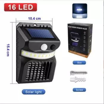 Solar Led Wall Mosquito Killing Light Intelligent Sensing Outdoor Courtyard Lamp