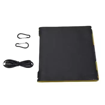 Solar Panel Charger Monocrystalline Silicone ETFE 4 Folding Super Slim Double Type C Solar Charger