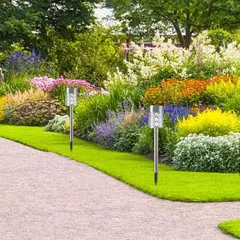 Solar Pathway Lights 4X Solar Garden Stake Lights For Pathway Walkway Lights Landscape Path Lights Solar Garden Light For Patio CHINA