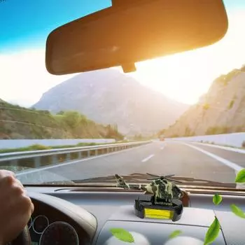 Solar Powered Car Aromatherapy Camouflage Helicopter Design Car Fragrance Diffuser Creative Aesthetic Unique Solar