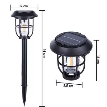 Solar Powered Lawn Light And Hanging Wall Lamp For Home Yard Outdoor Decoration