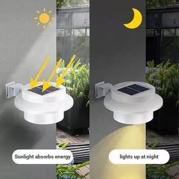 Solar Powered Lights Outdoor Fence LED Lighting Fence Garland Light for Stairs Patio Yard Wall Decoration Solar Fence Lights 1 PCS