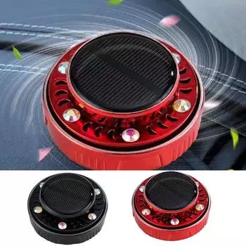 Solar Powered Rotating Car Air Freshener Safe Dashboard Ornaments Long-Lasting Scent Solar-Powered Car Air Fresheners